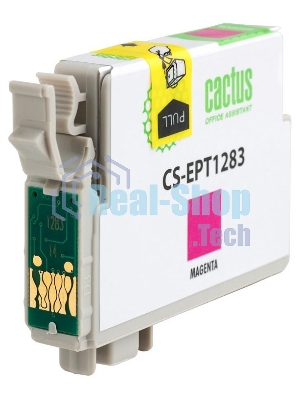 Картридж струйный Cactus CS-EPT1283 (T1283) пурпурный (7 мл) для Epson Stylus S22/S125/SX420/SX425/Office BX305