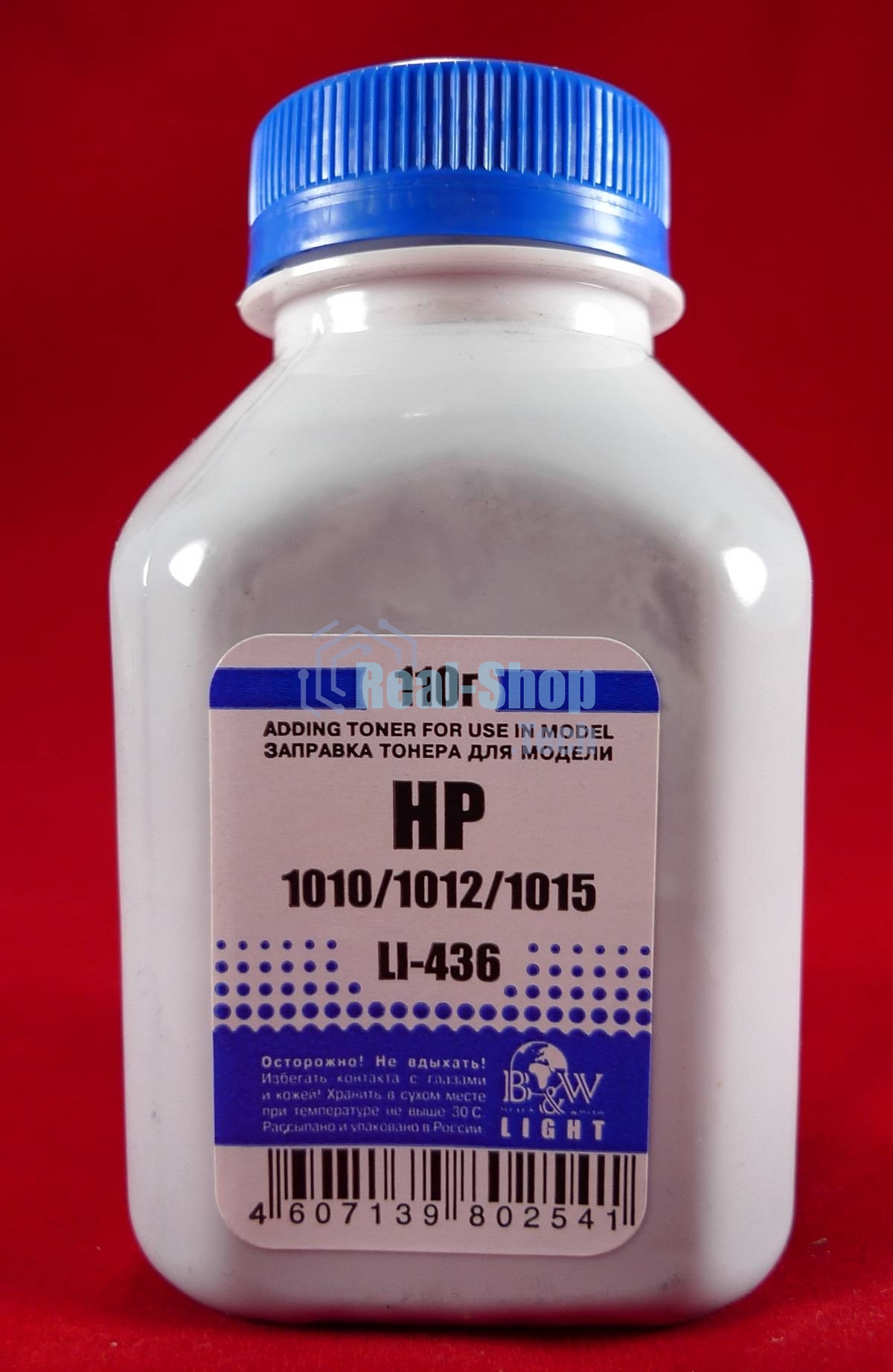 Тонер HP LJ 1010/1012/1015/1018/1020 (фл.100г.) B&W Light фас Ро