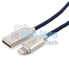 Кабель USB Cablexpert для Apple CC-P-APUSB02Bl-1M, MFI, AM/Lightning, серия Platinum, длина 1м, синий, блистер