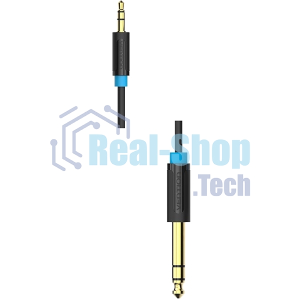Кабель Vention аудио Jack 6,5 мм M/3,5 M - 1 м