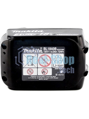 Батарея аккумуляторная Makita BL1840B LXT 18В 4А·ч Li-Ion (632G58-9)