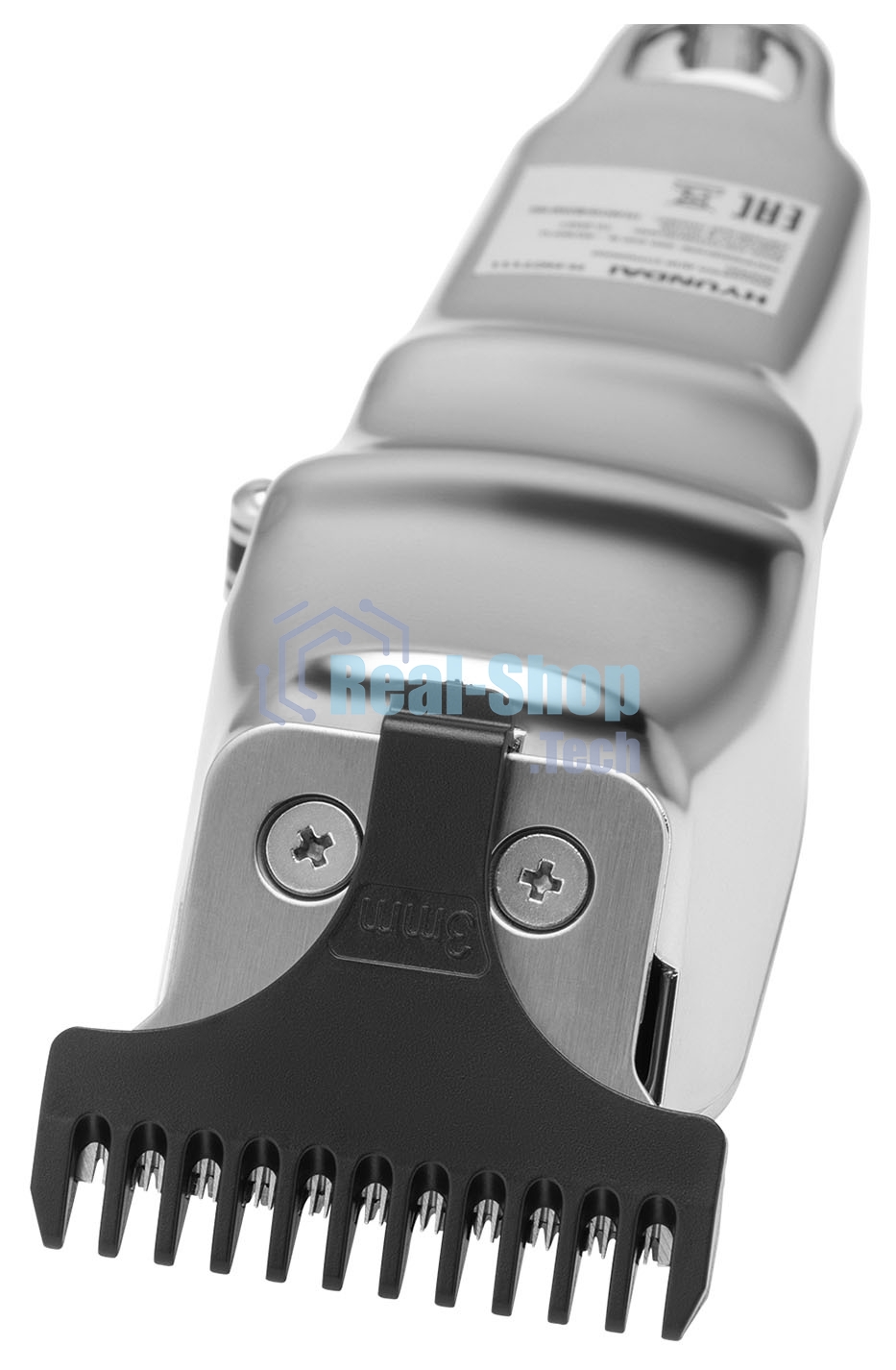 Машинка для стрижки Hyundai H-HC7111 серебристый/черный 3Вт (насадок в компл:3шт)