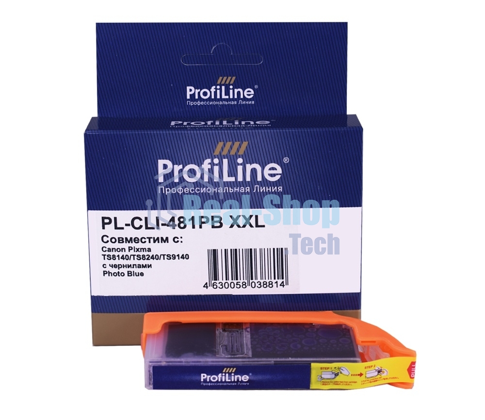 Картридж струйный ProfiLine PL-CLI-481PB XXL для принтеров Canon Pixma TS8140/TS8240/TS9140 с чернилами Photo Blue 11,7 мл