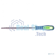 Напильник Сибртех 200 мм, трехгранный, двухкомпонентная рукоятка, №2