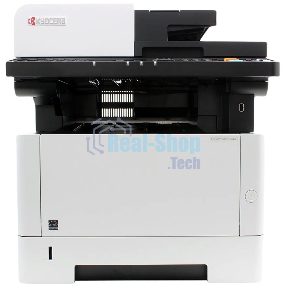 МФУ лазерное Kyocera Ecosys M2135dn (1102S03NL0), A4, ч/б, печ. до 35 стр/мин., скан. до 40 стр/мин (ч/б) 16 стр/мин. (цвет), 1200 x 1200 dpi (печать) 600x600dpi (скан.), USB, RJ-45