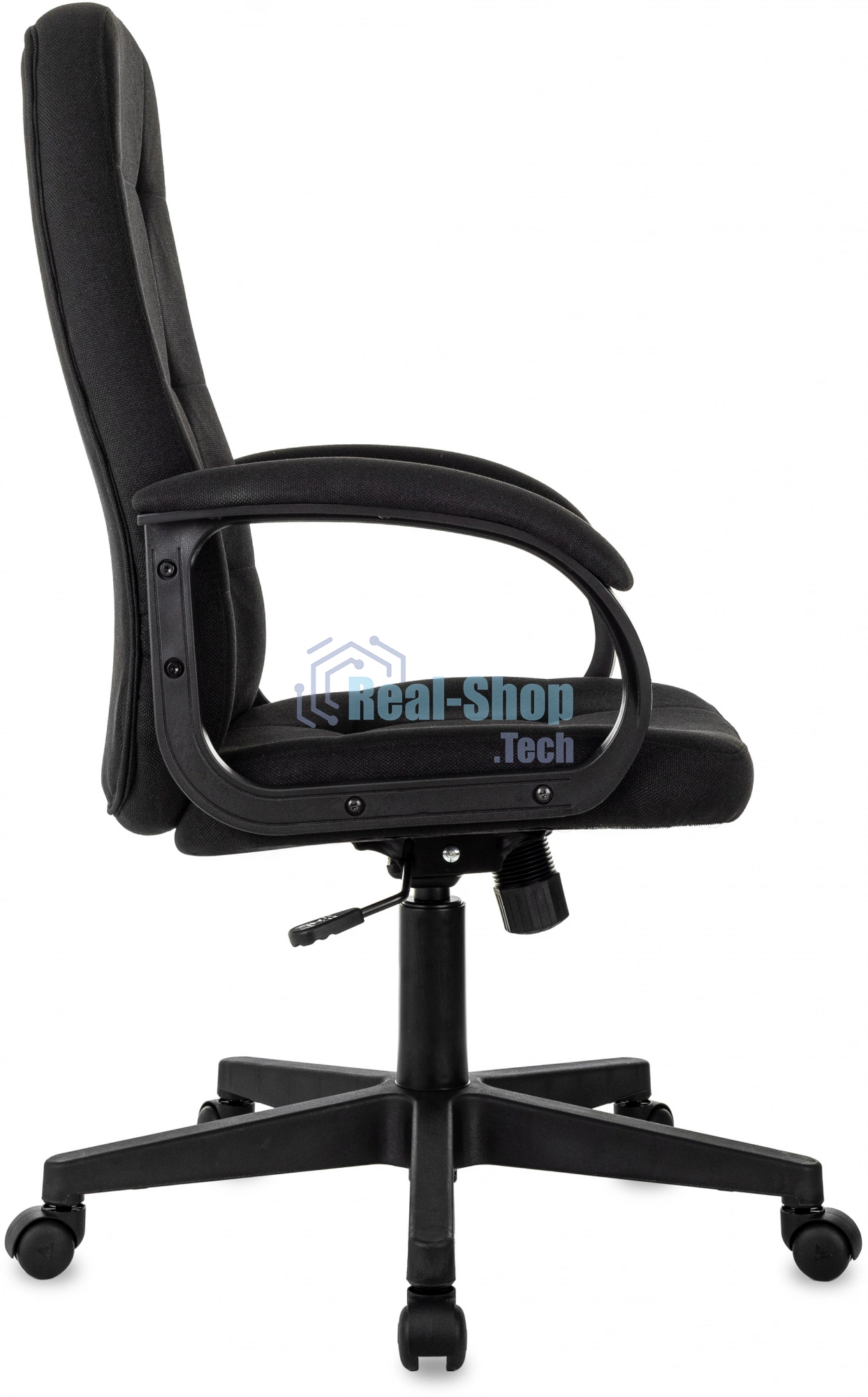 Кресло руководителя Бюрократ CH 002 Fabric 3C11 черный, крестов. пластик