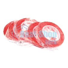 Скотч двусторонний прозрачный 3M с красной защитной лентой ширина 10 мм 25 м 5 шт. 112202