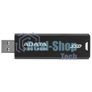 Внешний SSD ADATA SC610, 2TB, USB 3.2 Gen 2 Type-A, R/W 550/500, черный