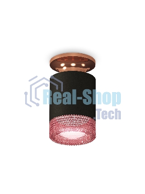 Светильник Ambrella Light XS6302182 SBK/PPG/PI черный песок/золото розовое полированное/розовый MR16 GU5.3