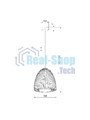 40010/1 LED / подвесной светильник / черный