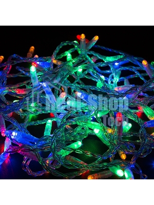 Гирлянда Neon-night Нить 10м, постоянное свечение, прозрачный ПВХ, 230В, цвет: Мультиколор