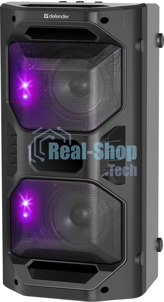 Портативная акустика Defender Rage 50 Вт Light/BT/FM/USB/LED/TWS черный