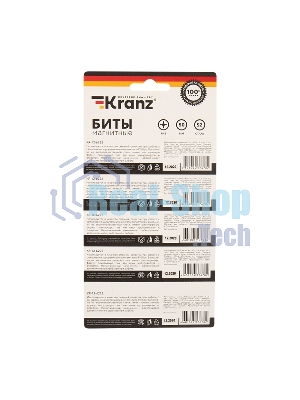 Бита Kranz PH 2x50 мм для шуруповерта сталь S2 5 шт. (лента)