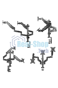 Кронштейн (держатель) ONKRON G280 для трех мониторов 13