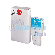 Картридж струйный Sakura F9K17A (№728 Cyan) для HP, голубой, 300 мл.