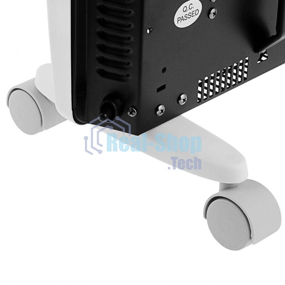 Конвектор гибридный Denzel HybridX-1500 белый, 1500 Вт, 25 м2, термостат, дисплей