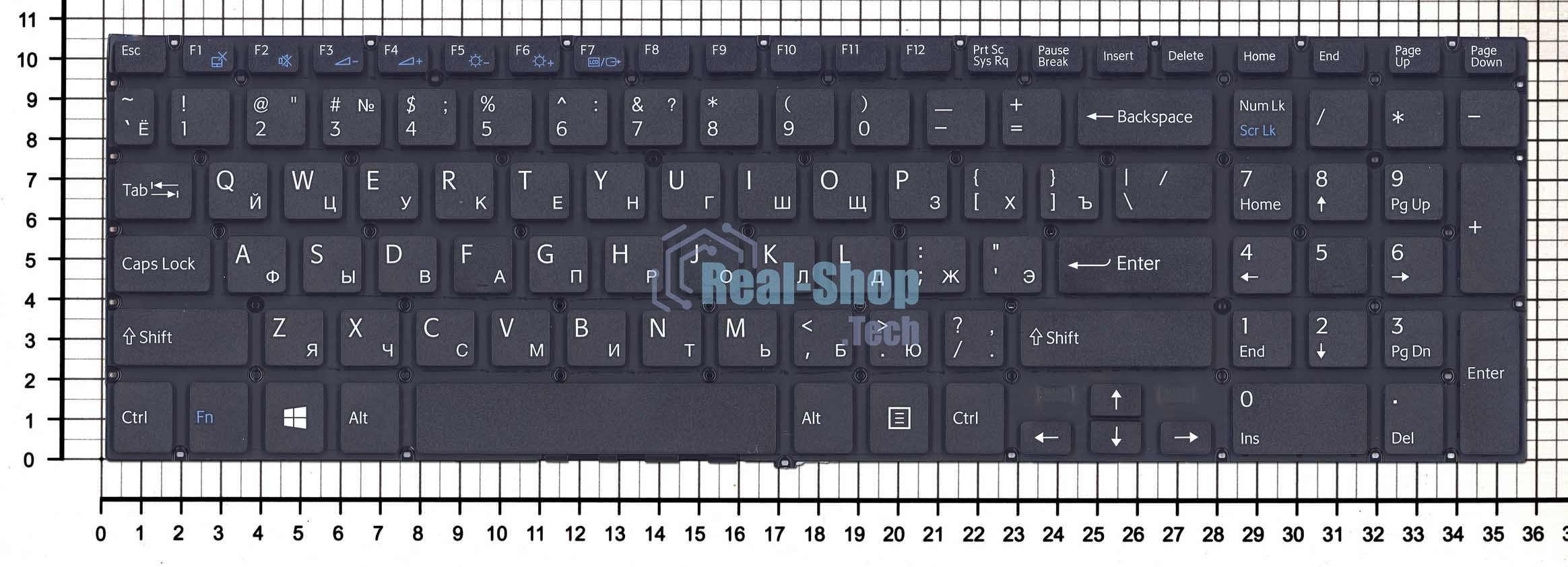 Клавиатура для ноутбука Sony FIT 15 SVF15 черная