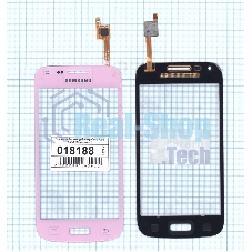 Сенсорное стекло (тачскрин) для Samsung Galaxy Core Plus SM-G350 розовое