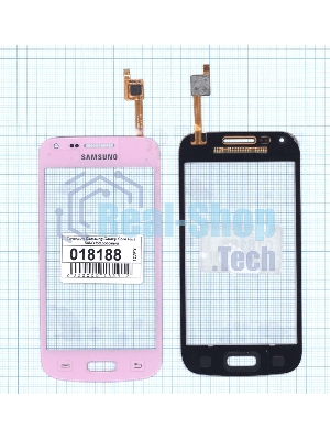 Сенсорное стекло (тачскрин) для Samsung Galaxy Core Plus SM-G350 розовое