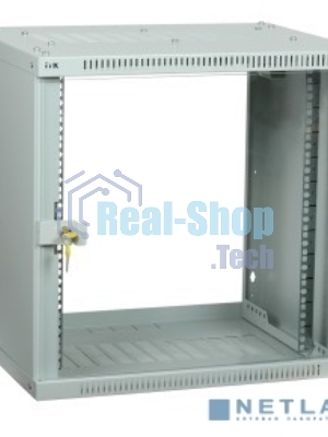 Шкаф LINEA WE 9U 600x600 мм дверь стекло серый ITK