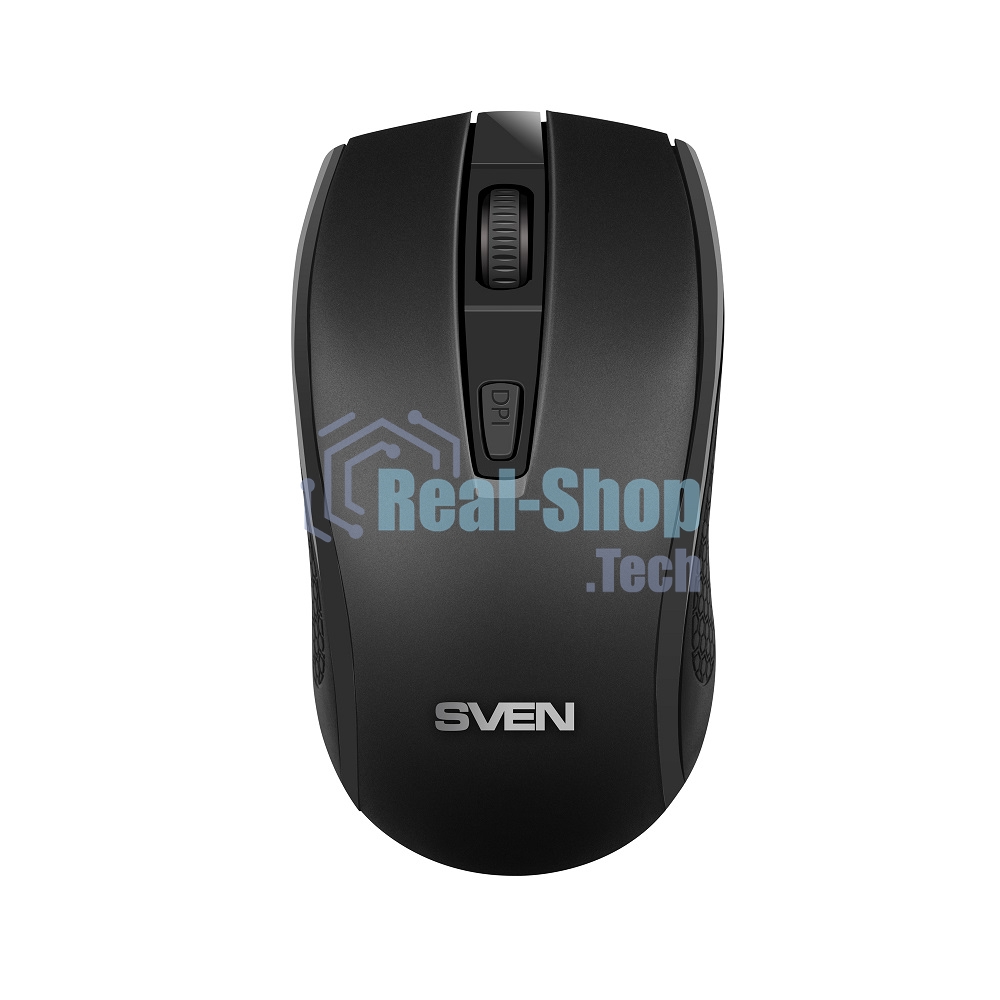 Мышь беспроводная SVEN RX-220W черный, 1600 dpi, радиоканал, USB, кнопки - 4