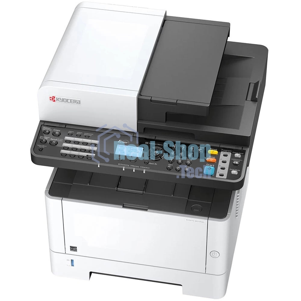 МФУ лазерное Kyocera Ecosys M2135dn (1102S03NL0), A4, ч/б, печ. до 35 стр/мин., скан. до 40 стр/мин (ч/б) 16 стр/мин. (цвет), 1200 x 1200 dpi (печать) 600x600dpi (скан.), USB, RJ-45