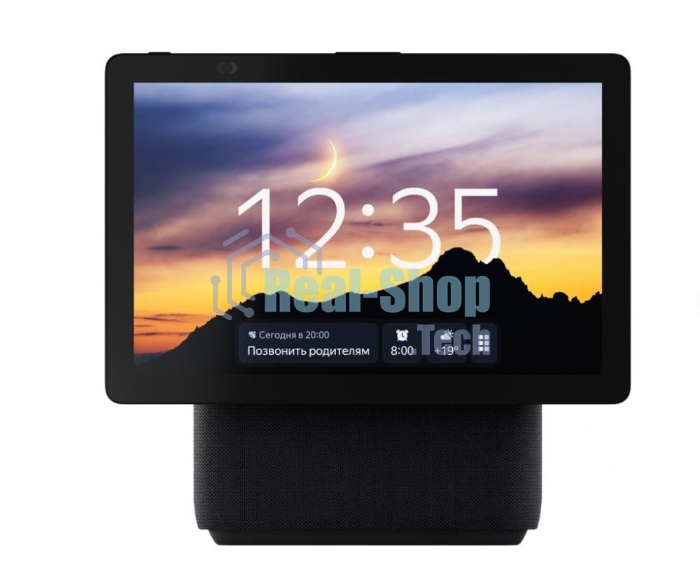 Умная колонка Яндекс Станция Дуо Макс, Zigbee, с дисплеем, 60Вт, с голосовым ассистентом Алиса на YaGPT, черный (YNDX-00055BLK)