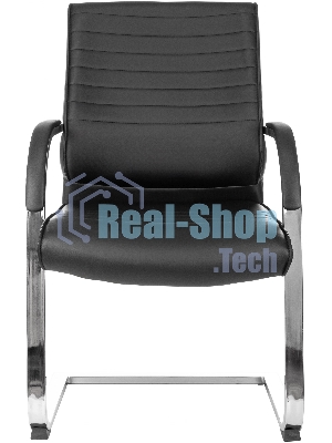 Кресло компьютерное Бюрократ T-8010-LOW-V/BLACK черный, искусственная кожа