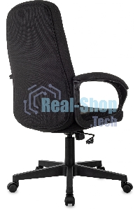 Кресло руководителя Бюрократ CH 002 Fabric 3C11 черный, крестов. пластик