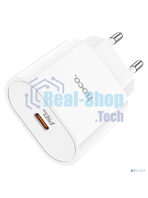 Сетевое зарядное устройство Hoco 20Вт, 3А, QC3.0/PD, 1хType-C, C94A, белый, коробка