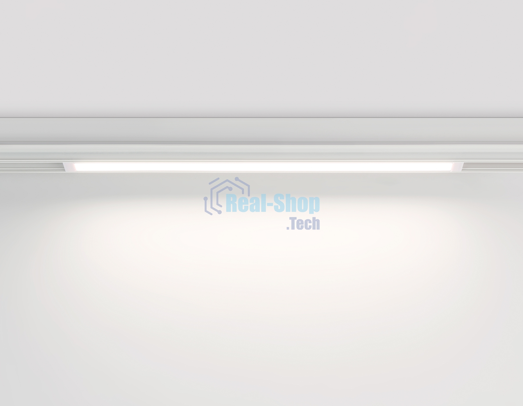 Светильник светодиодный трековый для шинопровода Magnetic Ambrella light GL1665 WH белый IP20 18W 4200K 220V 120° 452*25*42 (Без ПДУ)