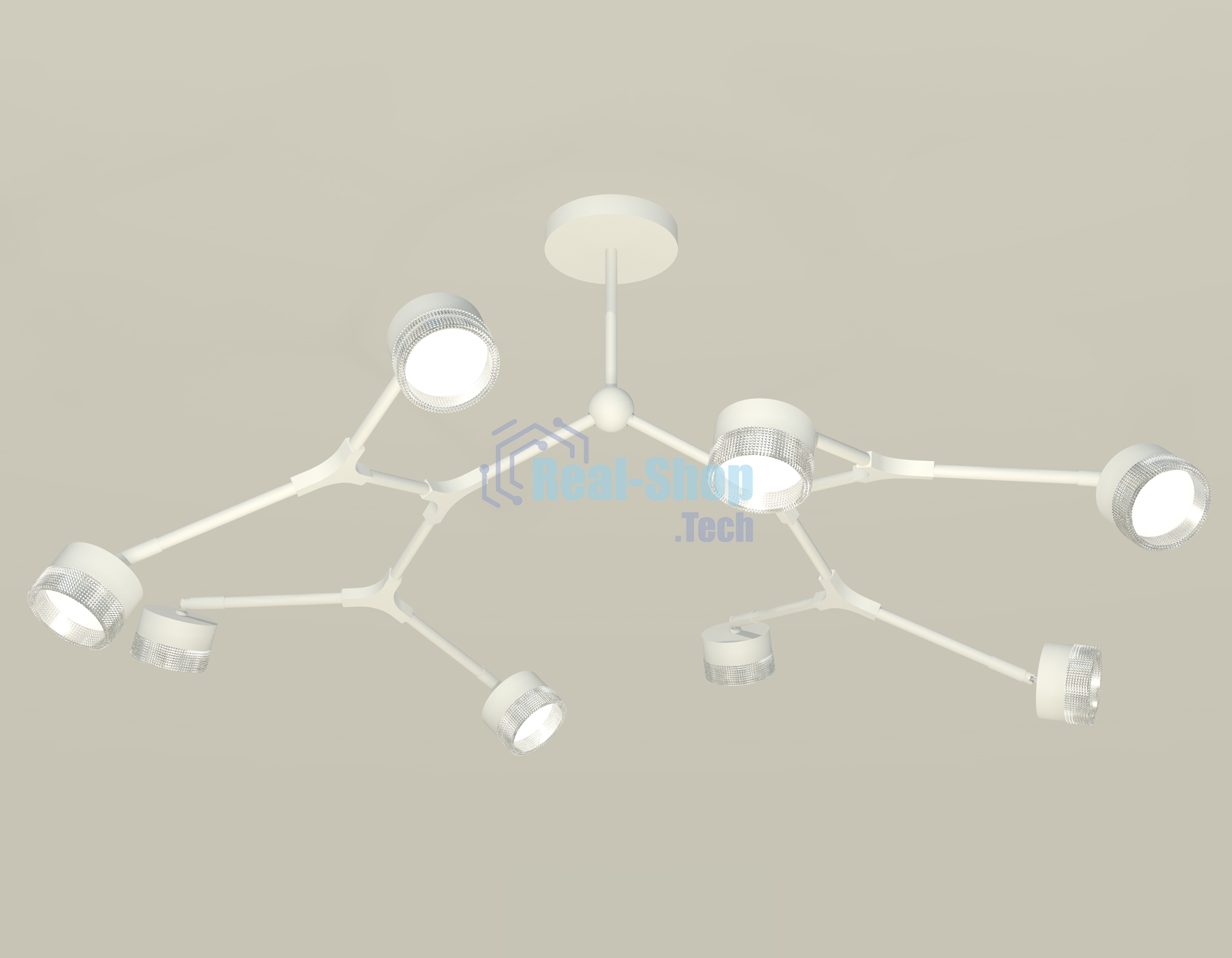 Светильник Ambrella light XB9059201/8 SWH/CL белый песок/прозрачный GX53 (C9059, N8480)