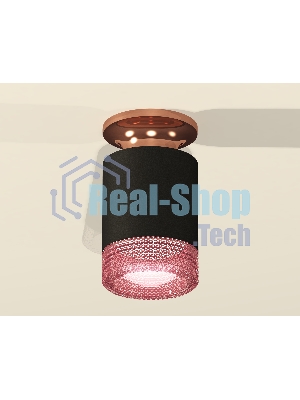 Светильник Ambrella Light XS6302182 SBK/PPG/PI черный песок/золото розовое полированное/розовый MR16 GU5.3