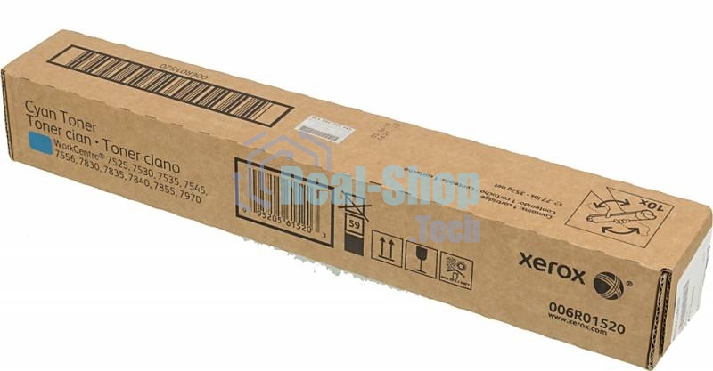 Картридж лазерный Xerox 006R01520 голубой для Xerox WC7545/7556 (15000 стр.)