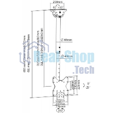 Кронштейн для телевизора Arm Media LCD-1600 черный 15