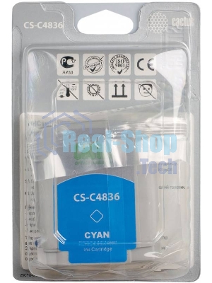 Картридж струйный Cactus CS-C4836 голубой (29 мл) для №11 HP 2000/2500/1000/1100/1200