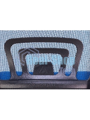 Кресло Бюрократ CH-695N/BL/TW-11 синий/черный, сетка, 120 кг, механизм качания