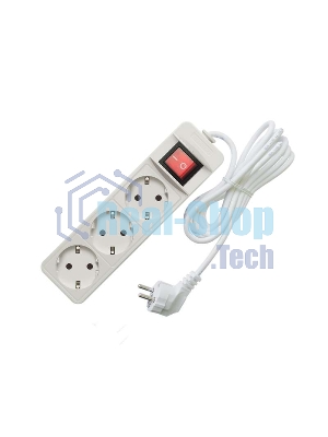 Удлинитель быт. ТМ Союз 2200 Вт 3 гн. ПВС 3 м 481S-7303