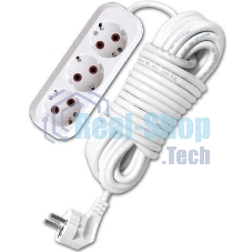 Удлинитель 3х10 м с заземл. 10А IP20 У10-554 ПВС 3х0.75 UNIVersal 554-10