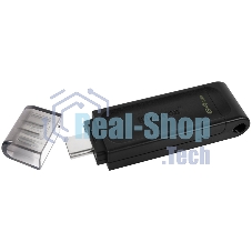 Флешка USB Kingston DataTraveler DT70 (DT70/64Gb), 64Gb, USB-C 3.2 Gen 1,  R/W 70/45, черный