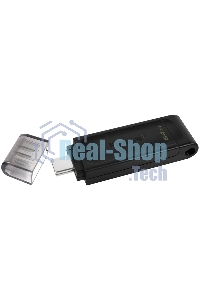 Флешка USB Kingston DataTraveler DT70 (DT70/64Gb), 64Gb, USB-C 3.2 Gen 1,  R/W 70/45, черный