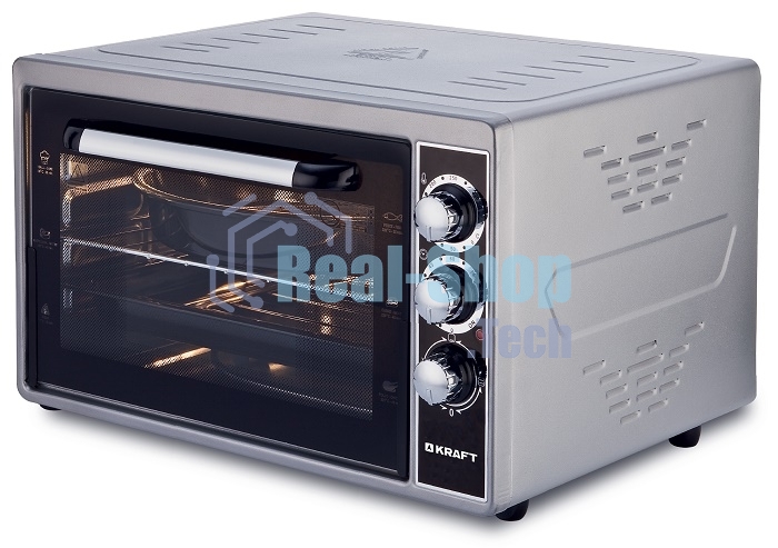 Мини-печь Kraft KF-MO3801GR серый, 38 л