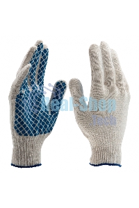 Перчатки трикотажные, ПВХ-покрытие 