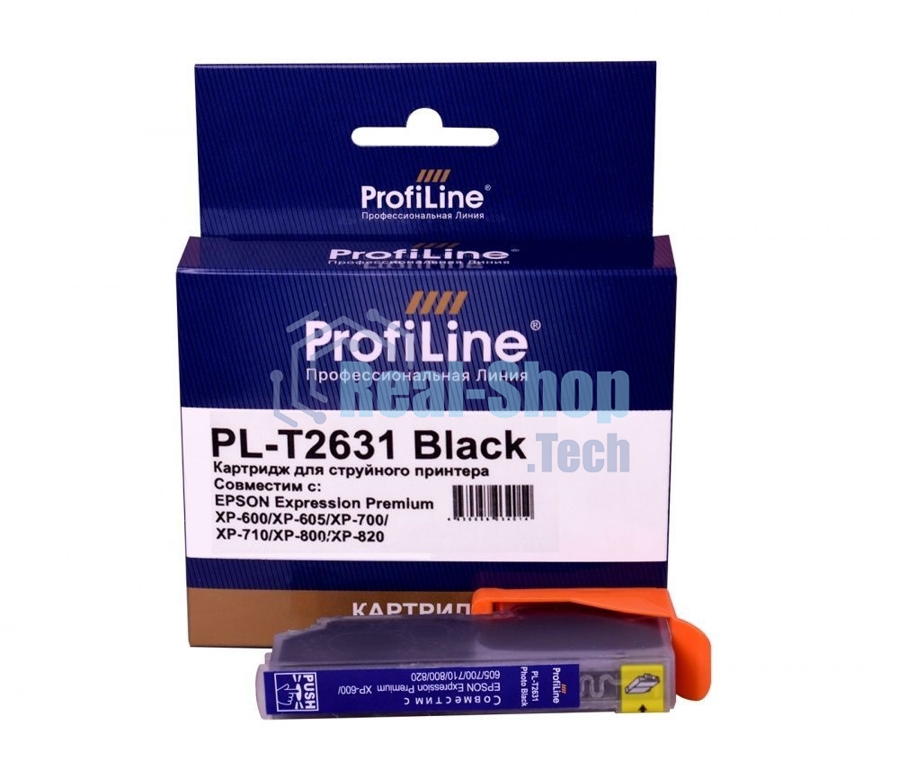 Картридж струйный ProfiLine PL-T2631 для принтеров Epson Expression Premium XP-600/XP-605/XP-700/XP-710/XP-800/XP-820 с чернилами Photo Black