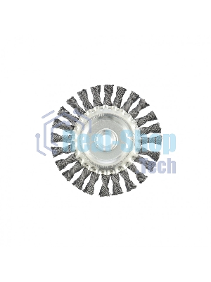 Щетка Matrix для УШМ, 125 мм, М14, Плоская, крученая проволока 0,5 мм