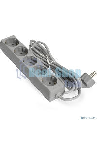 Сетевой фильтр ExeGate EX285826RUS ECE-5-5G (5 евророзетки с заземлением, 5 м, серый)
