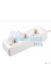 Удлинитель Iek WYP10-16-03-01-Z-17 У03 3 места 2 Р + P Е/1,5 метра 3х1 мм2 16А/250В IEK