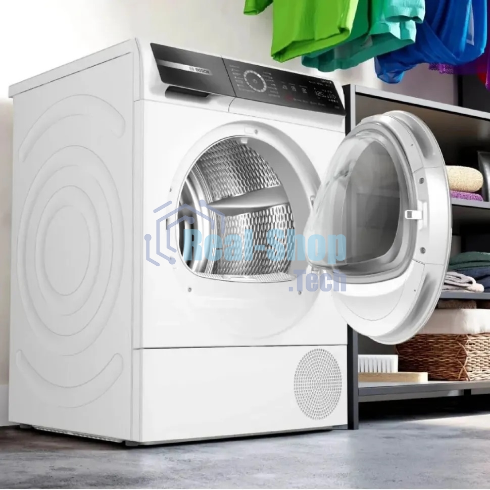 Сушильная машина Bosch WQB245B0ME белый, 9 кг, сушка - конденсационная, программ - 14, 59.8 x 84.2 x 65.1 см