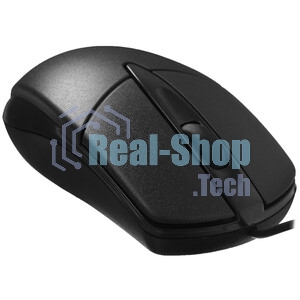 Мышь проводная Oklick 275M черный, 1000 dpi, USB, кнопки - 3