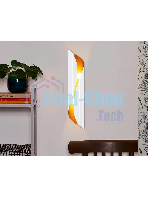 Настенный светильник FW240 WH/GD белый/золото G9/2 max 40W 400*80*100 (лампы LED G9 7W 4200K в комплекте)